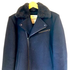 Crewcuts navy wool jkt